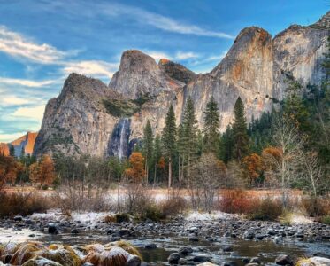 tunnel View in winter.