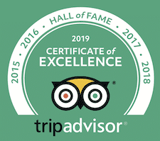 TripAdvisor Certificate of Excellence